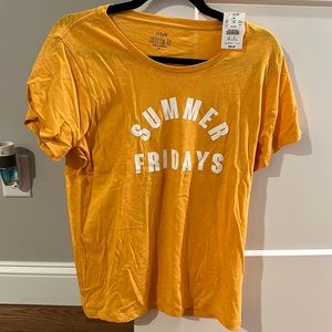 NWT JCREW Tshirt “Summer Fridays”